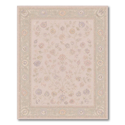 Soft Pastel Floral Vintage Area Rug