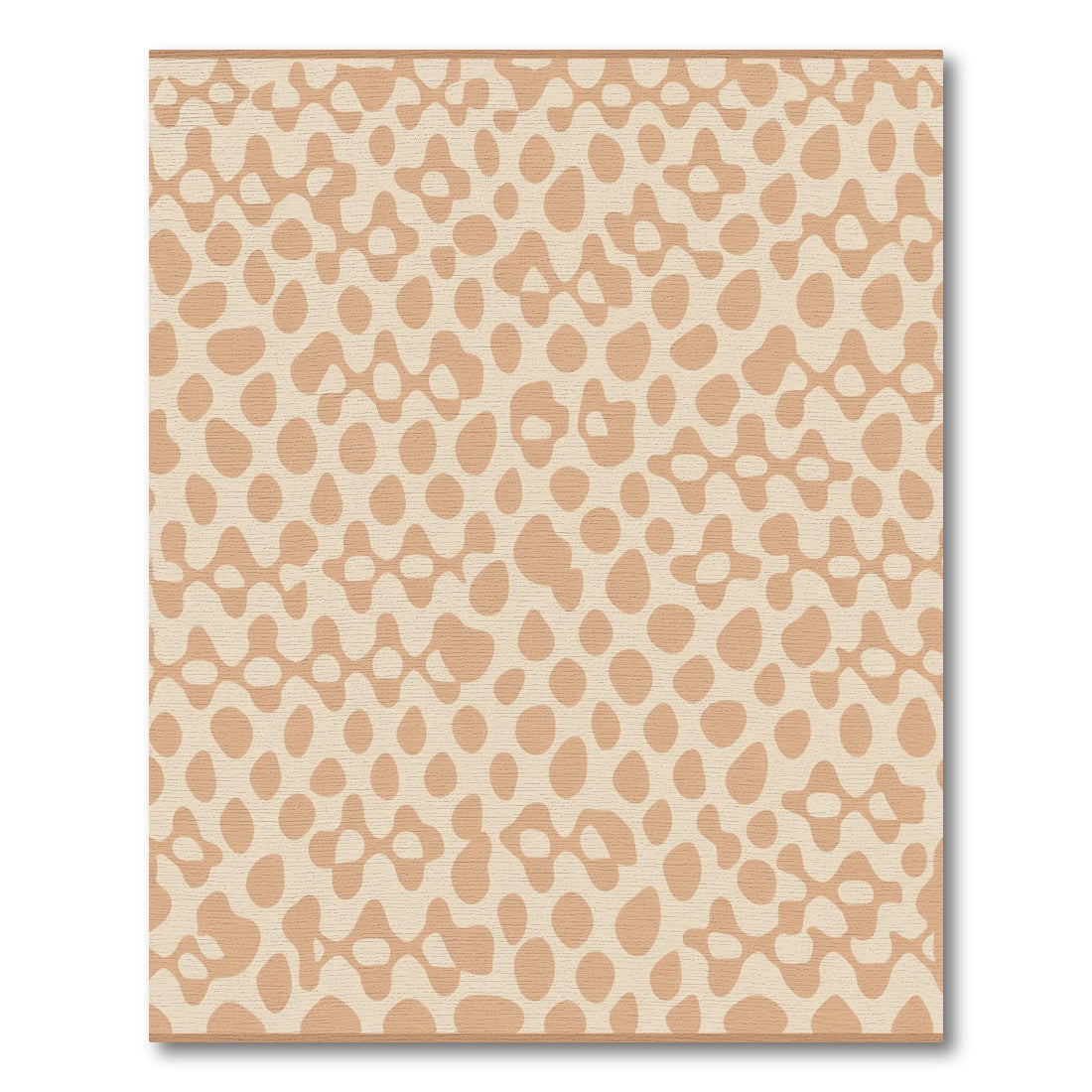Earthy Tone Abstract Leopard Spots Rug