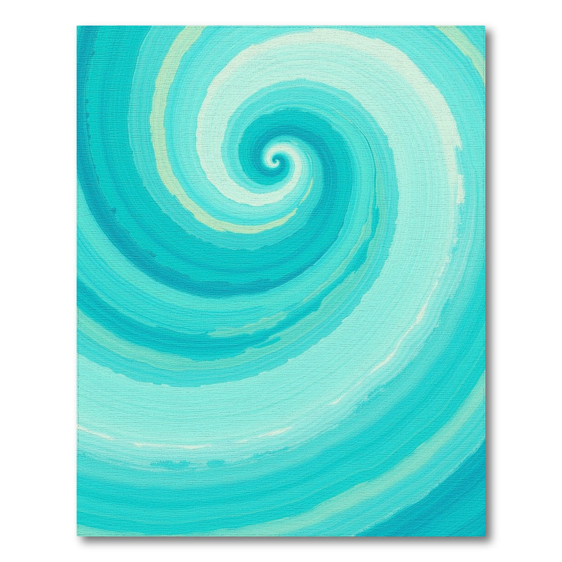 Teal Spiral Swirl Rug