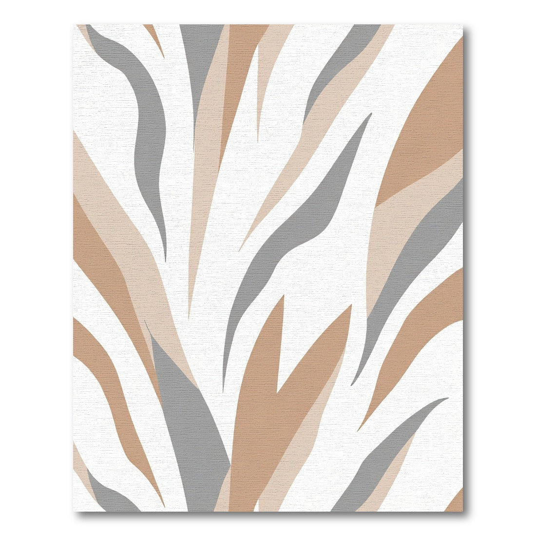 Neutral Abstract Organic Stripe Rug