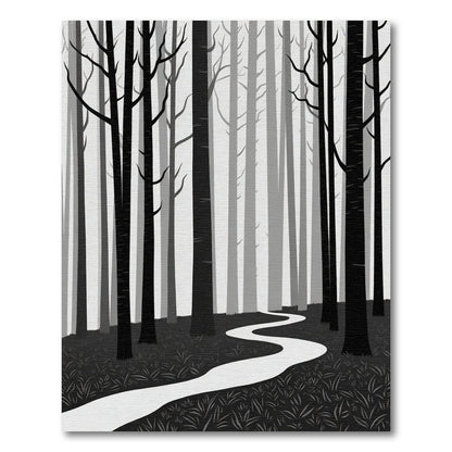 Monochromatic Forest Path Abstract Rug