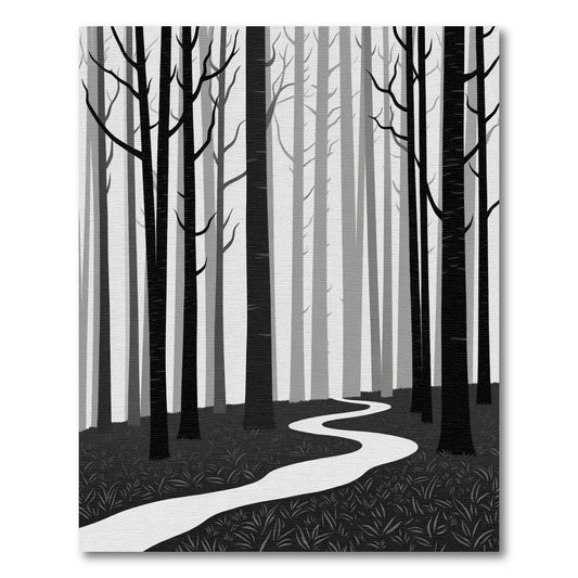 Monochromatic Forest Path Abstract Rug