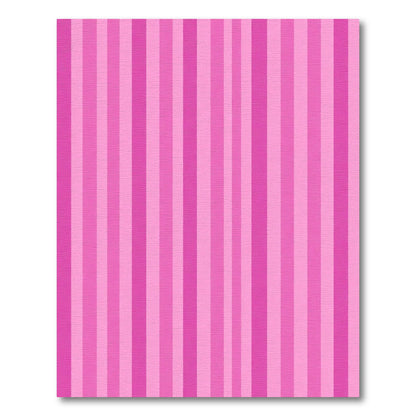 Vertical Pink Stripe Ribbon Rug