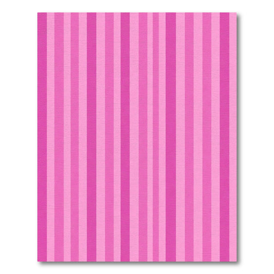 Vertical Pink Stripe Ribbon Rug