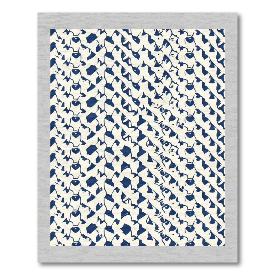 Indigo Organic Flowing Forms Rug
