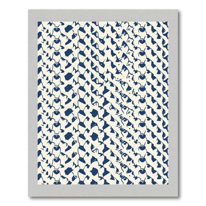 Indigo Organic Flowing Forms Rug