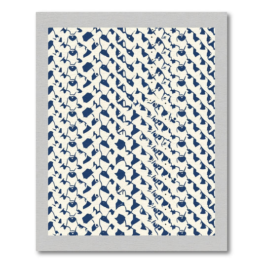 Indigo Organic Flowing Forms Rug