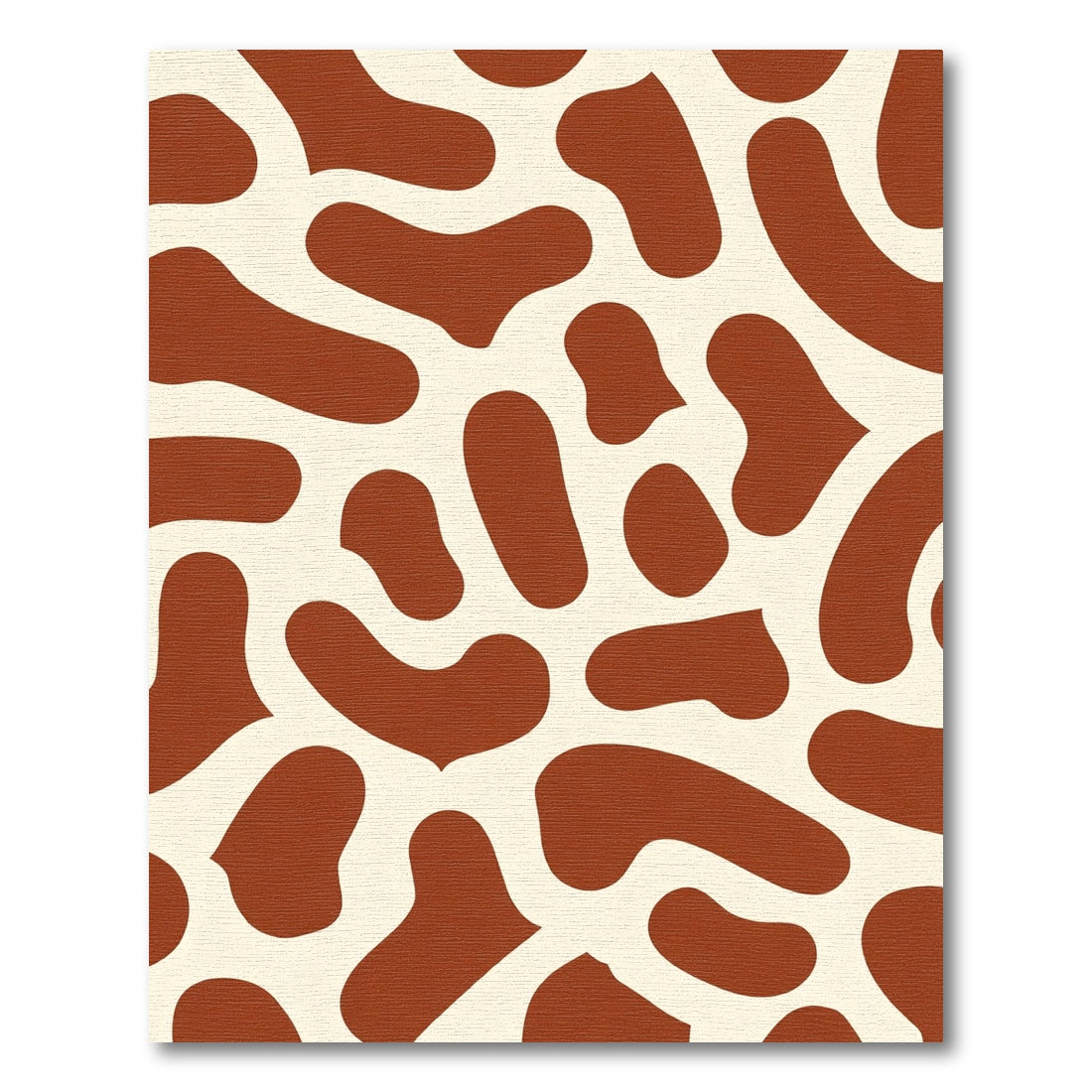 Brown And Cream Abstract Spots Rug