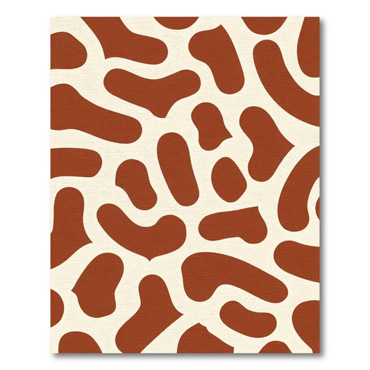 Brown And Cream Abstract Spots Rug