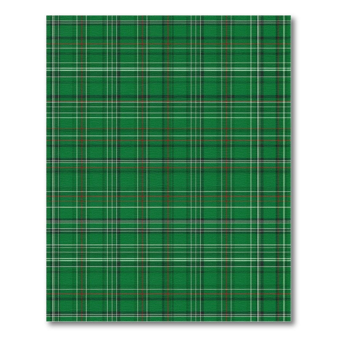 Green Plaid Heritage Area Rug
