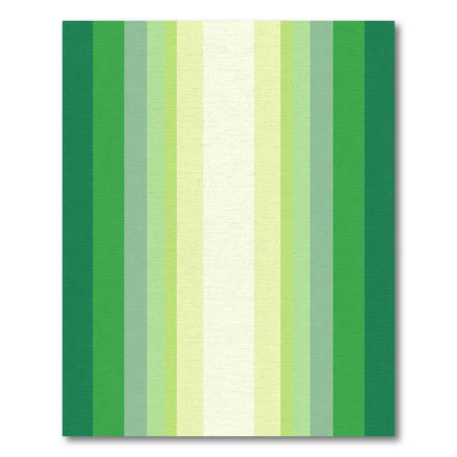 Vibrant Green Gradient Stripe Rug