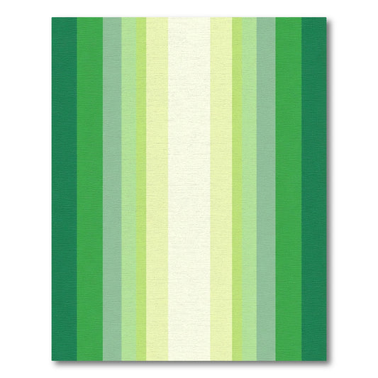 Vibrant Green Gradient Stripe Rug
