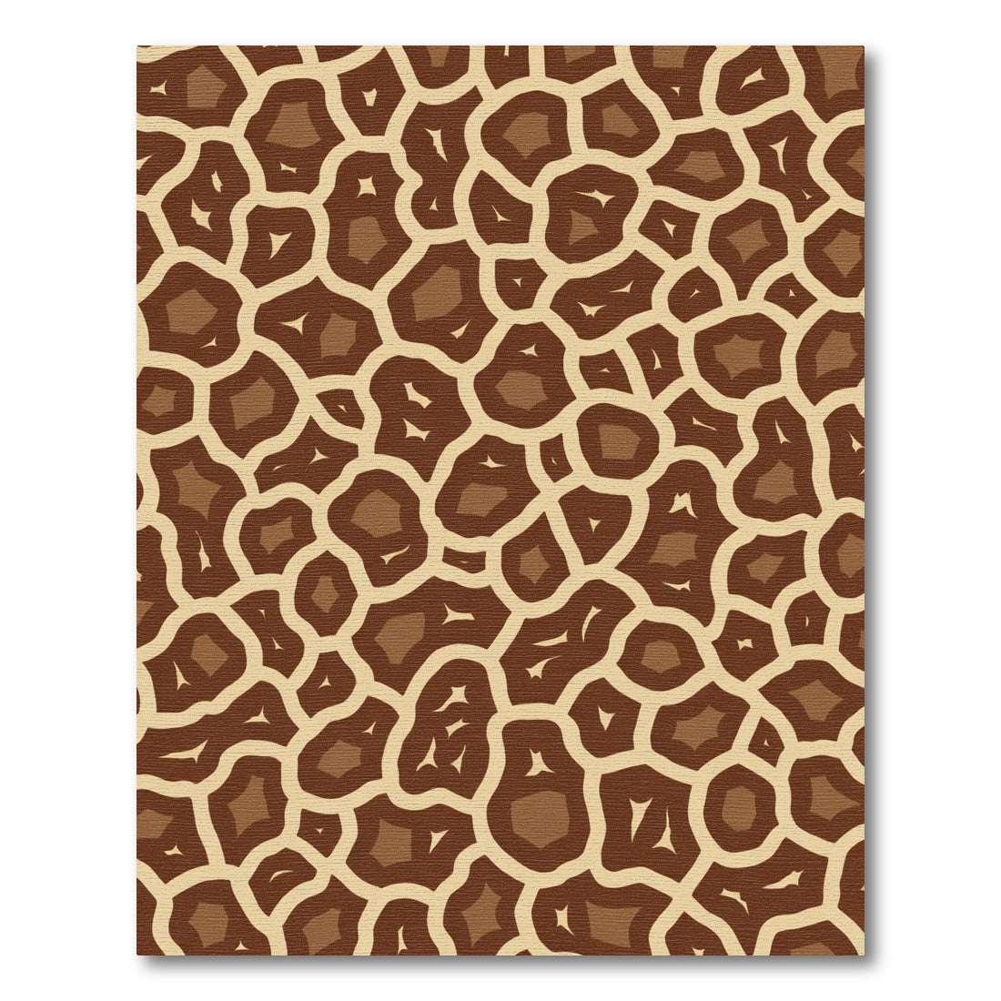 Golden Brown Giraffe Spot Rug