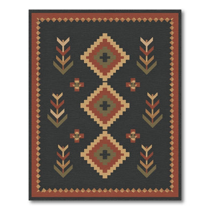 Southwestern Geometric Diamond Southwestern Area Rug