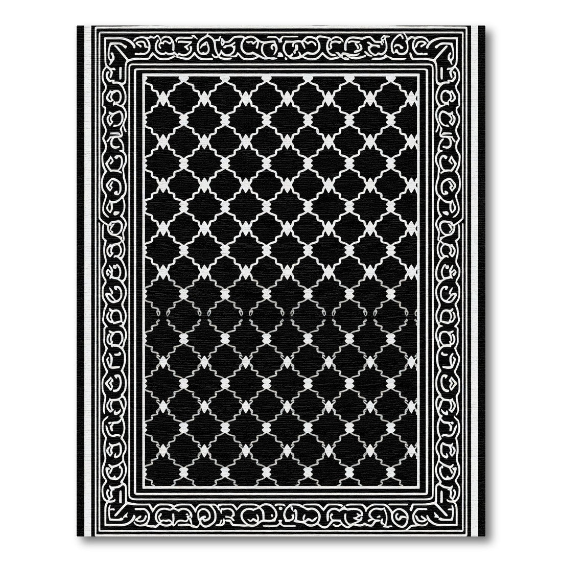 Monochromatic Lattice Border Rug