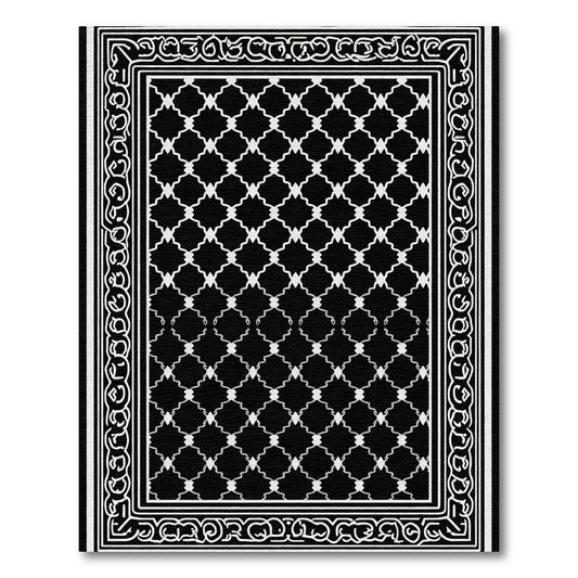 Monochromatic Lattice Border Rug