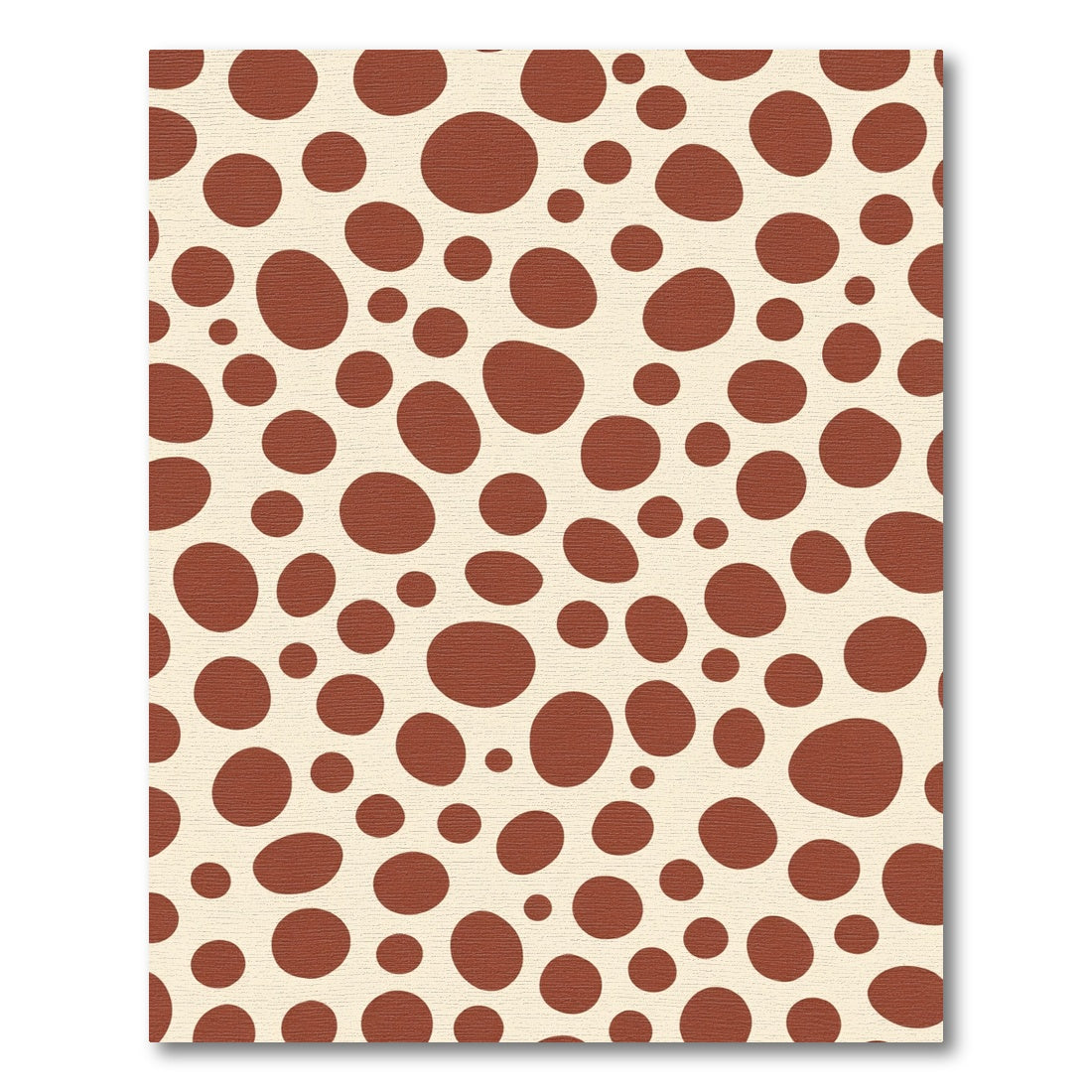 Red Dot Scattered Cream Rug