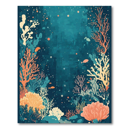 Coral Reef With Fish Swirling Rug