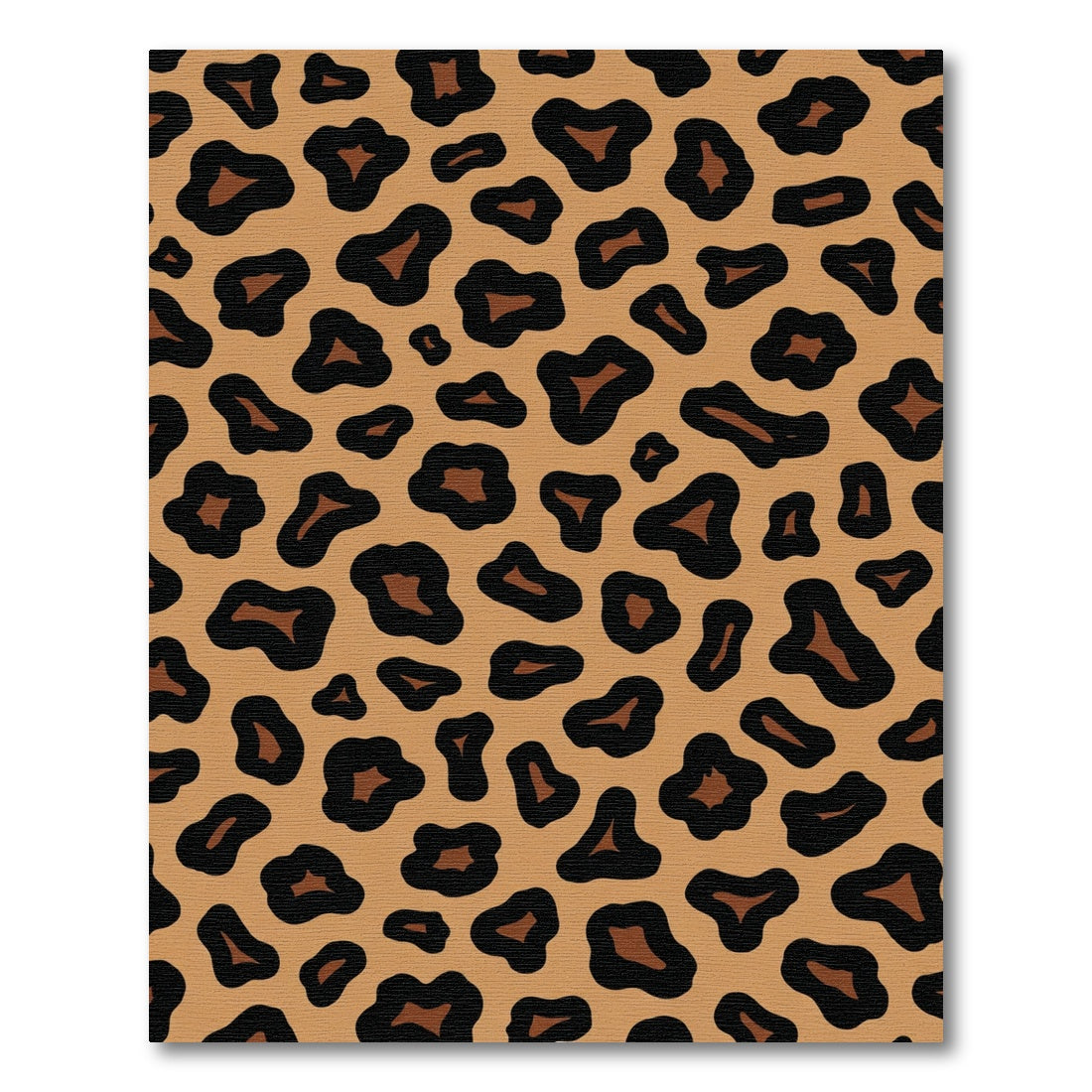 Bold Tan Leopard Spots Rug