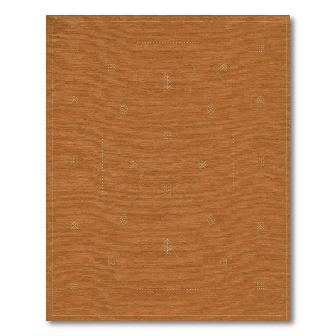 Southwestern Terracotta Geometric Area Rug