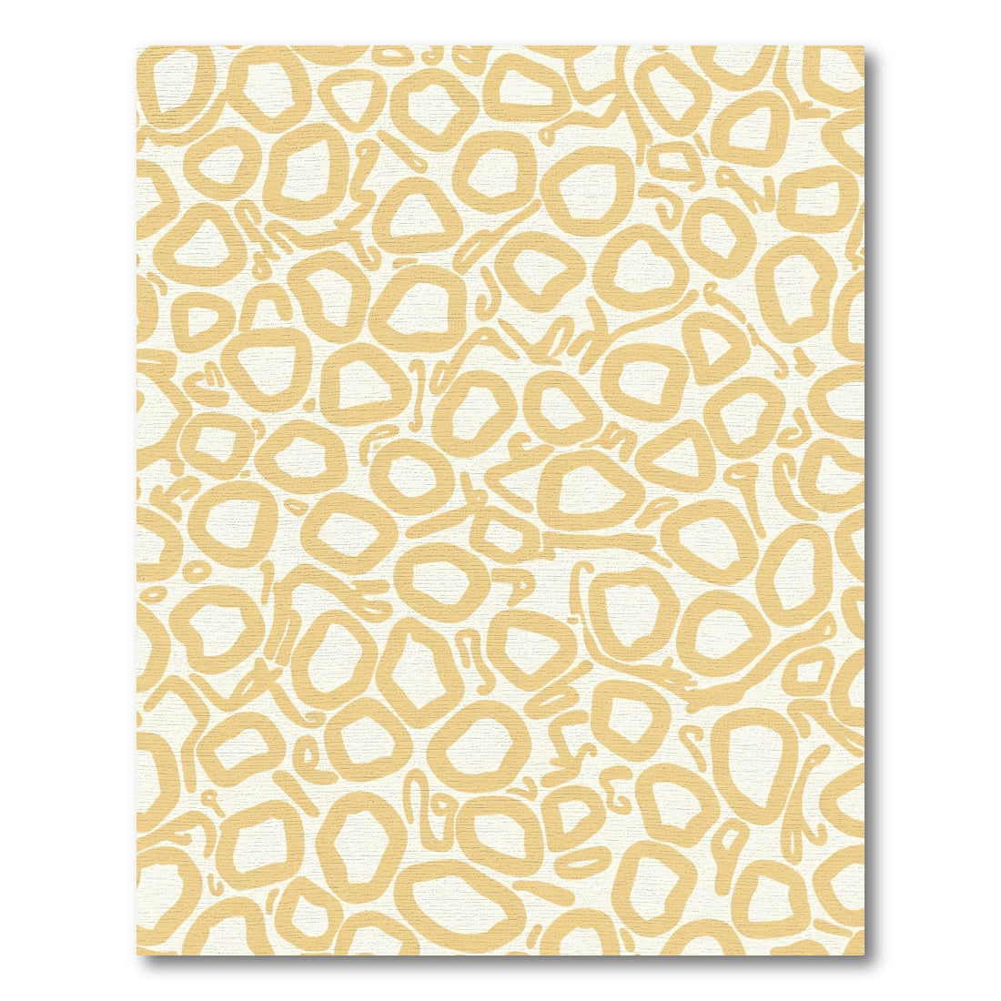 Curious Ochre Organic Forms Rug