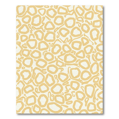 Curious Ochre Organic Forms Rug