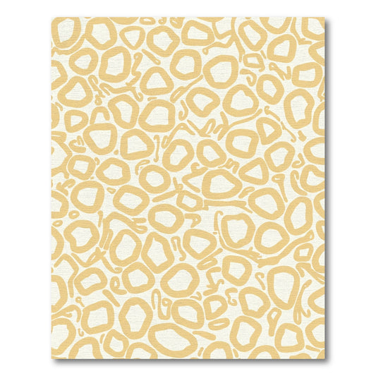 Curious Ochre Organic Forms Rug