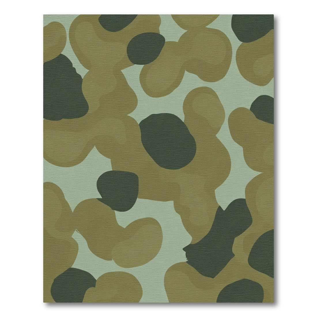 Neutral Earth Tones Camouflage Blobs Rug