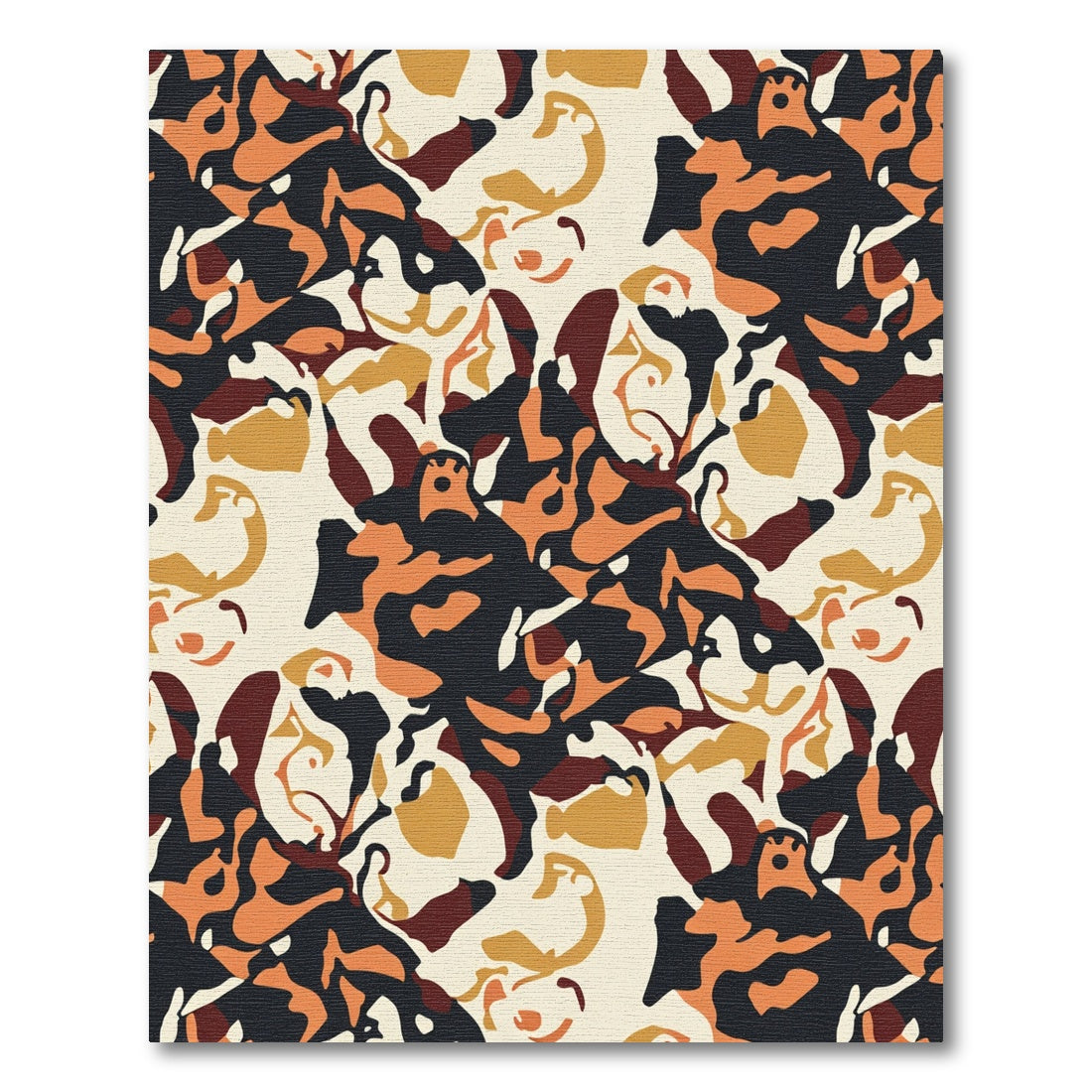 Bold Earthy Abstract Swirls Rug