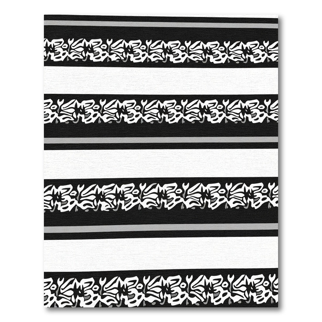 Monochromatic Tribal Stripe Rug