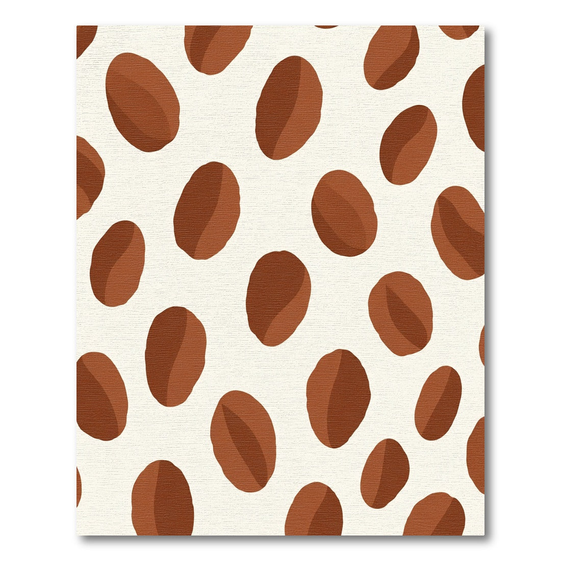 Brown Coffee Bean Scatter Rug
