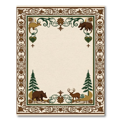 Rustic Woodland Creatures Forest Charm Rug