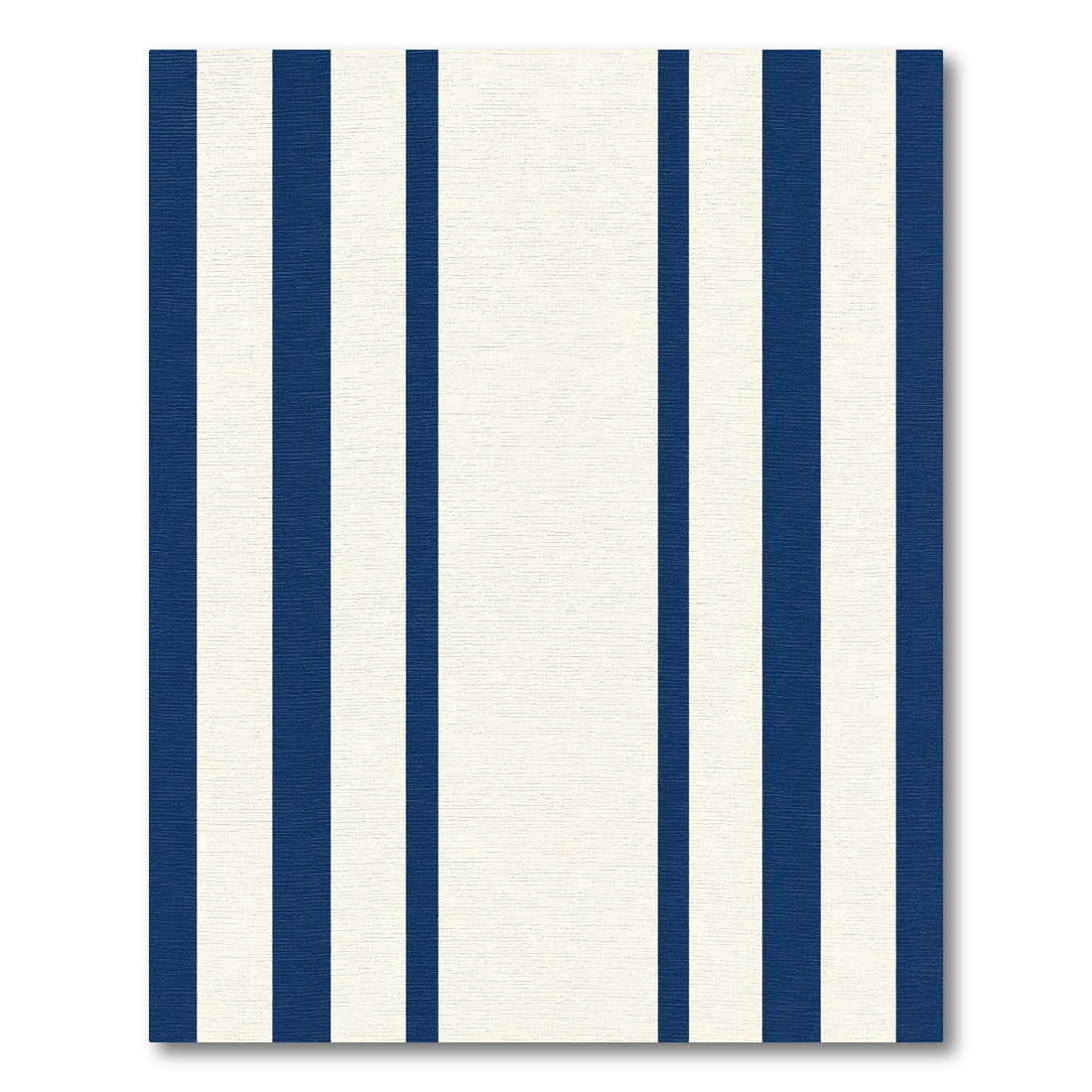 Classic Navy Cream Vertical Stripe Rug