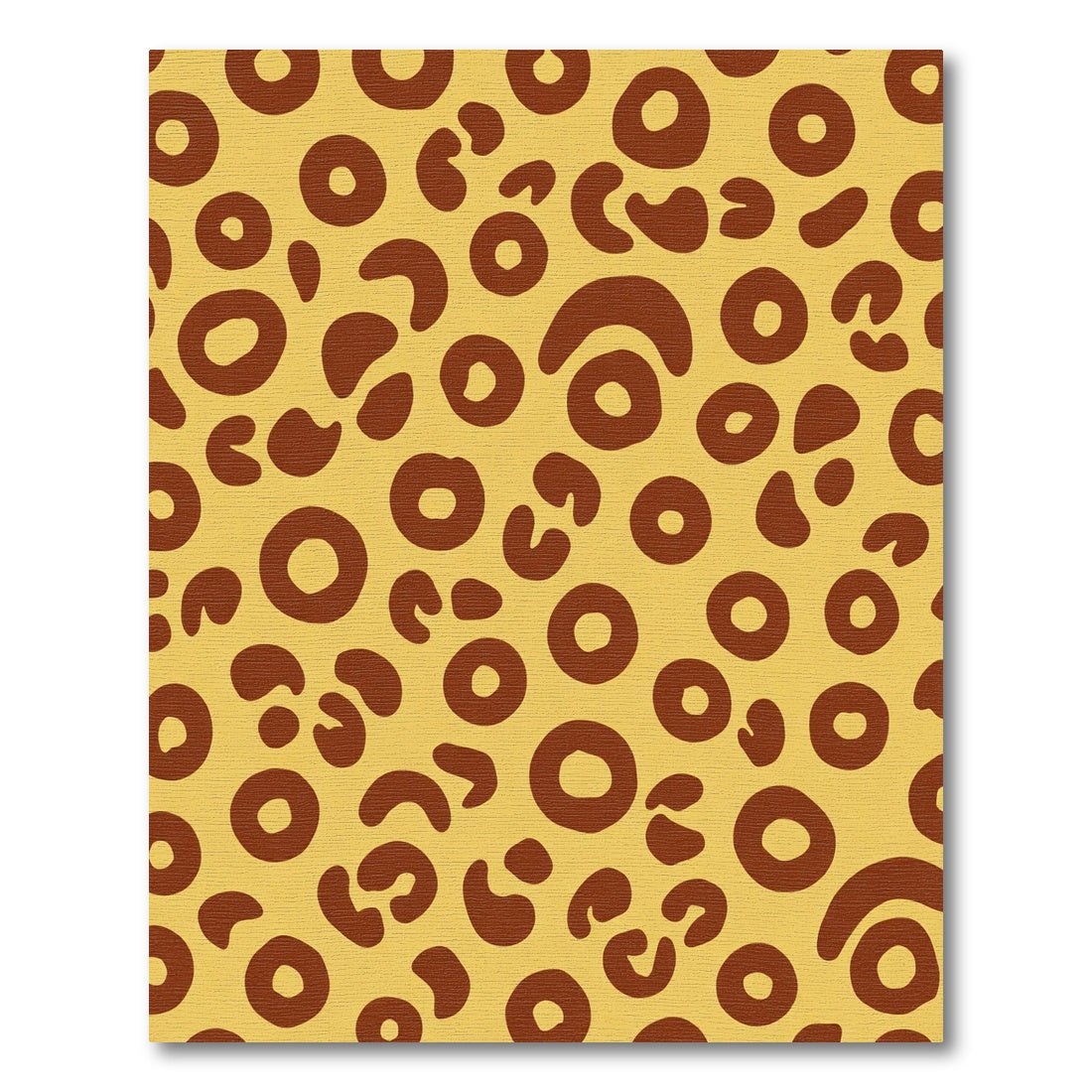 Gold Brown Leopard Spot Rug