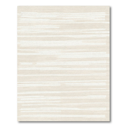 Subtle Beige Distressed Stripe Rug