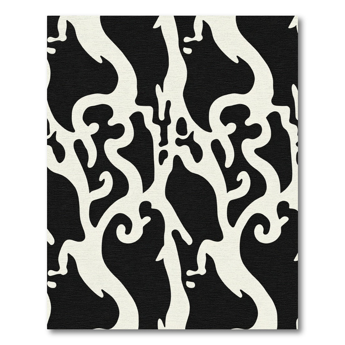 Black Bone Organic Ivory Flow Rug