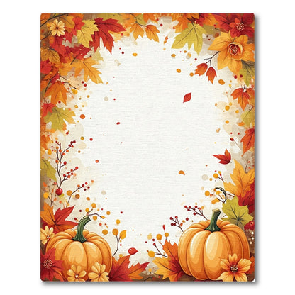 Harvest Autumn Pumpkin Harvest Area Rug