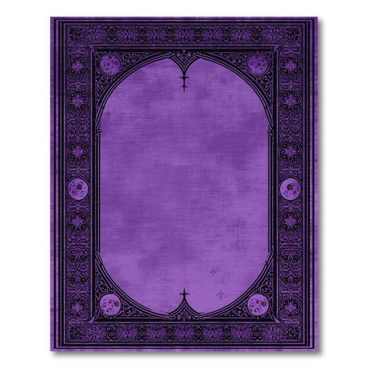 Purple Floral Vintage Purple Ornate Floral Vintage Area Rug