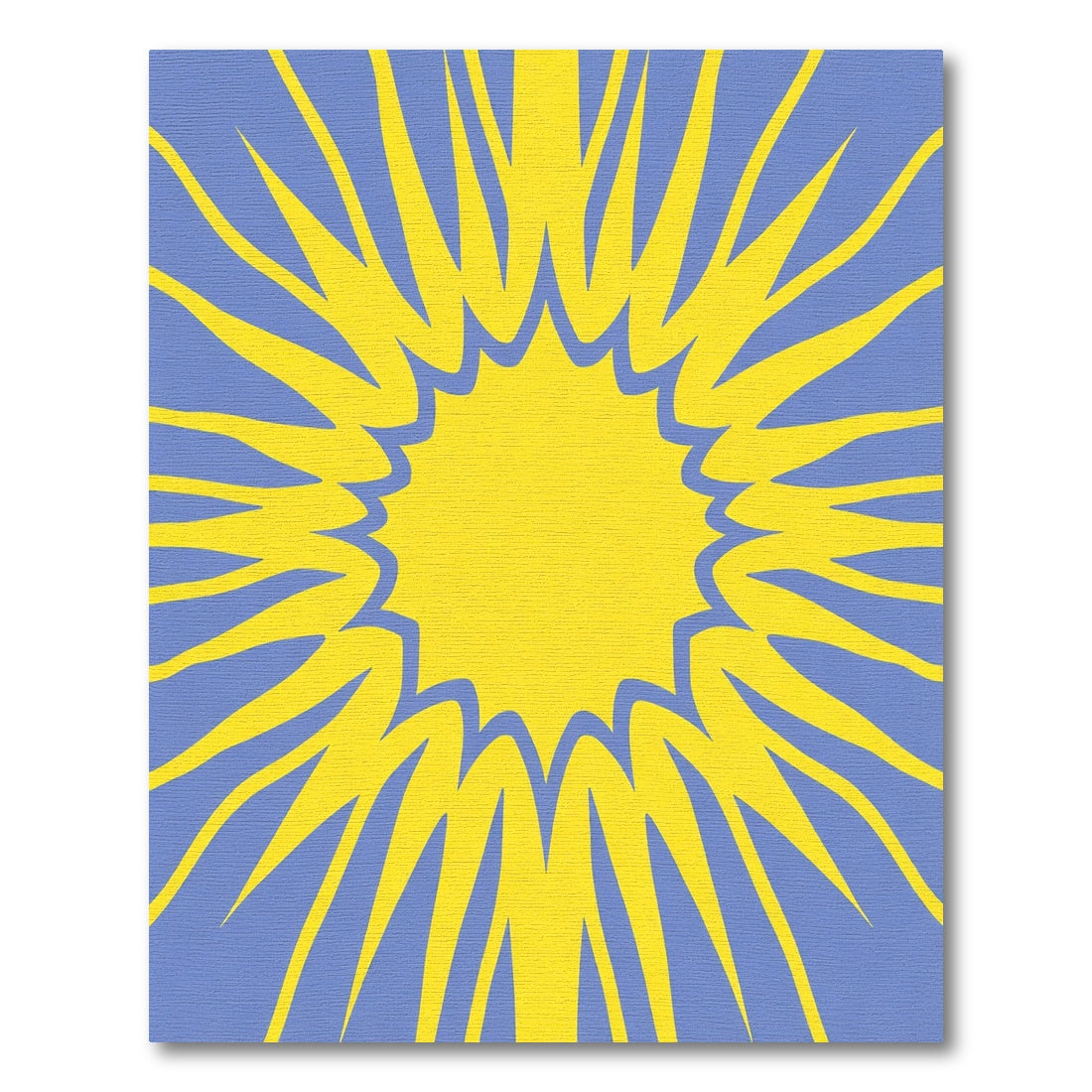 Vibrant Yellow Sun Burst Rug