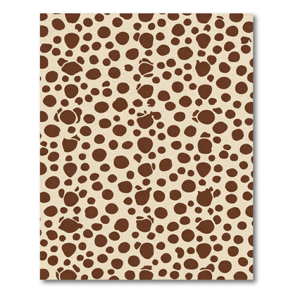 Beige Brown Spotty Organic Shapes Rug