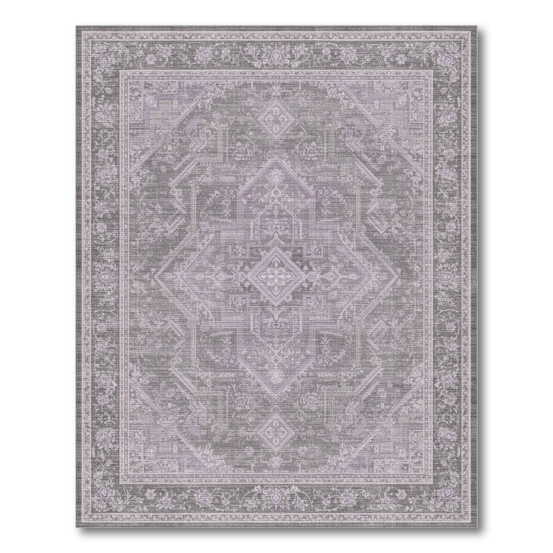 Purple Grey Persian Area Rug