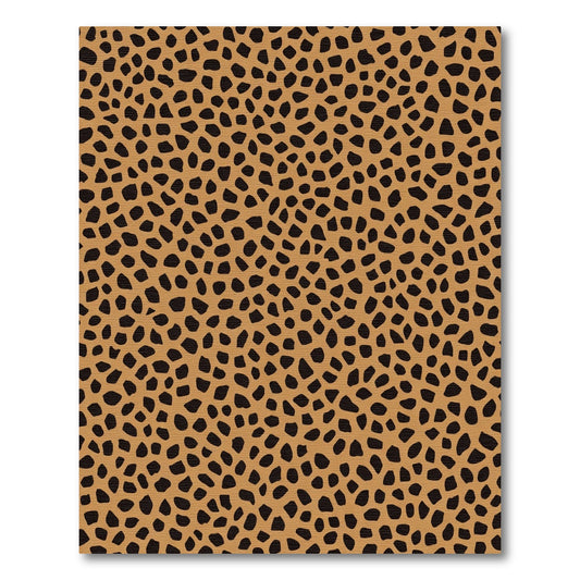 Golden Ochre Animal Print Spots Rug
