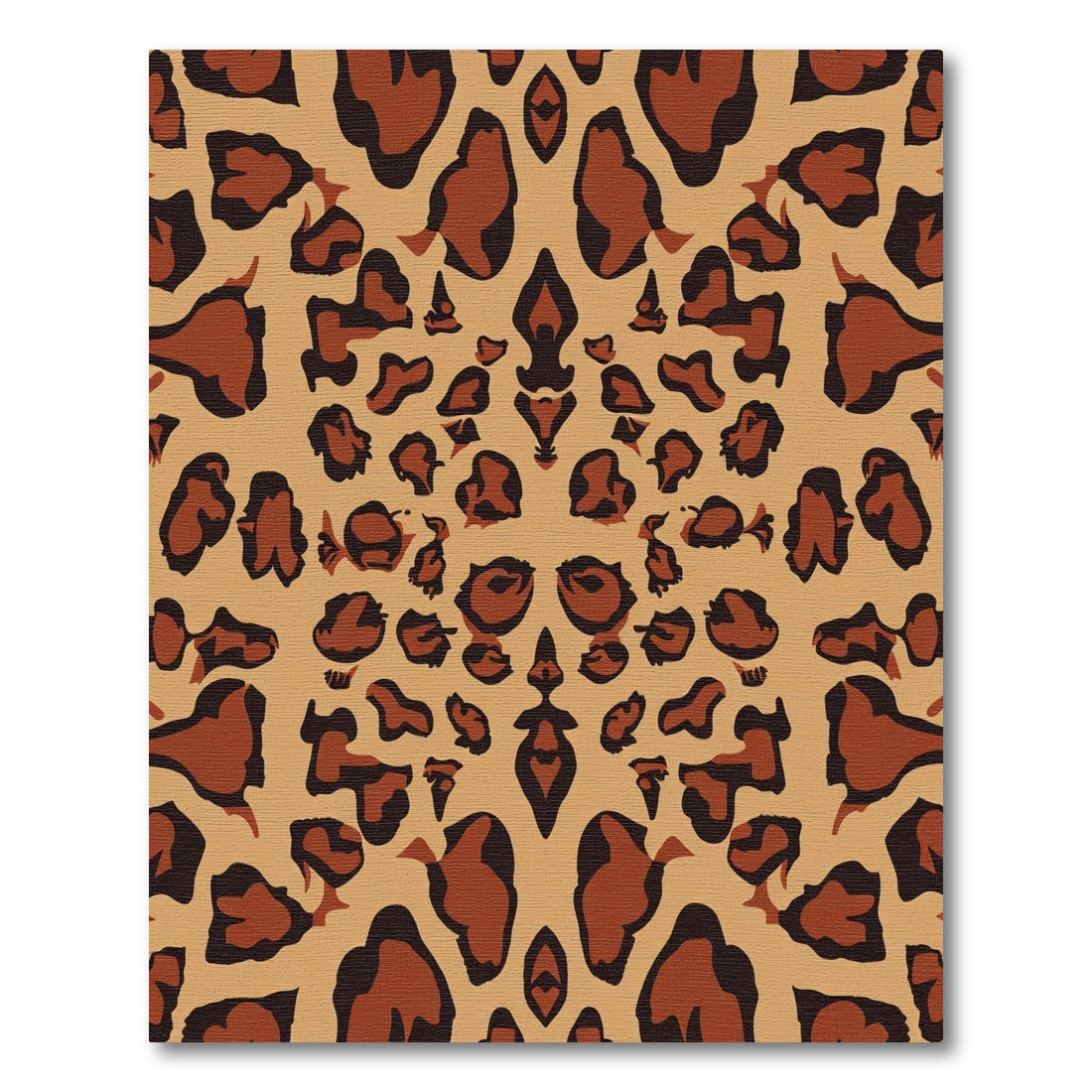 Brown Tan Leopard Spot Harmony Rug