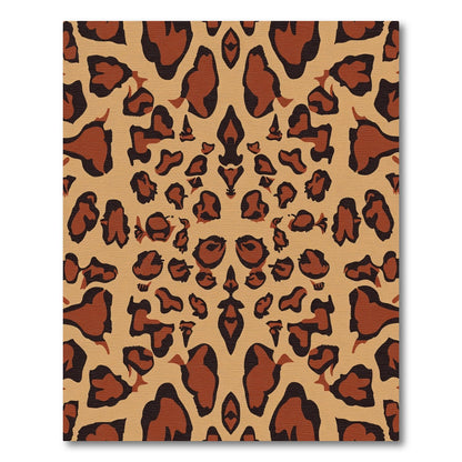 Brown Tan Leopard Spot Harmony Rug