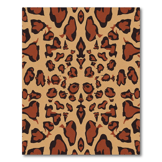 Brown Tan Leopard Spot Harmony Rug