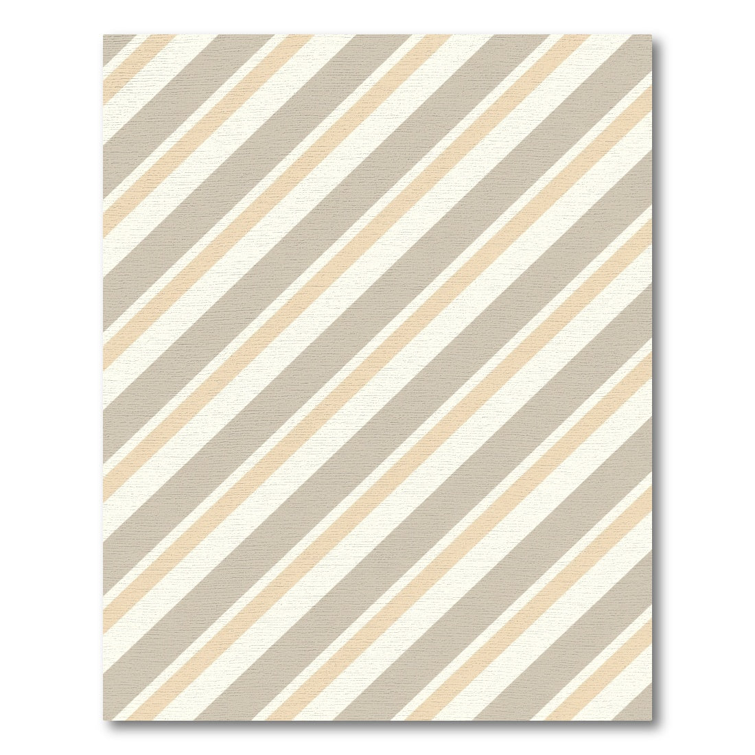 Neutral Earthy Tones Diagonal Stripe Rug