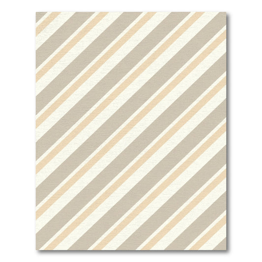 Neutral Earthy Tones Diagonal Stripe Rug