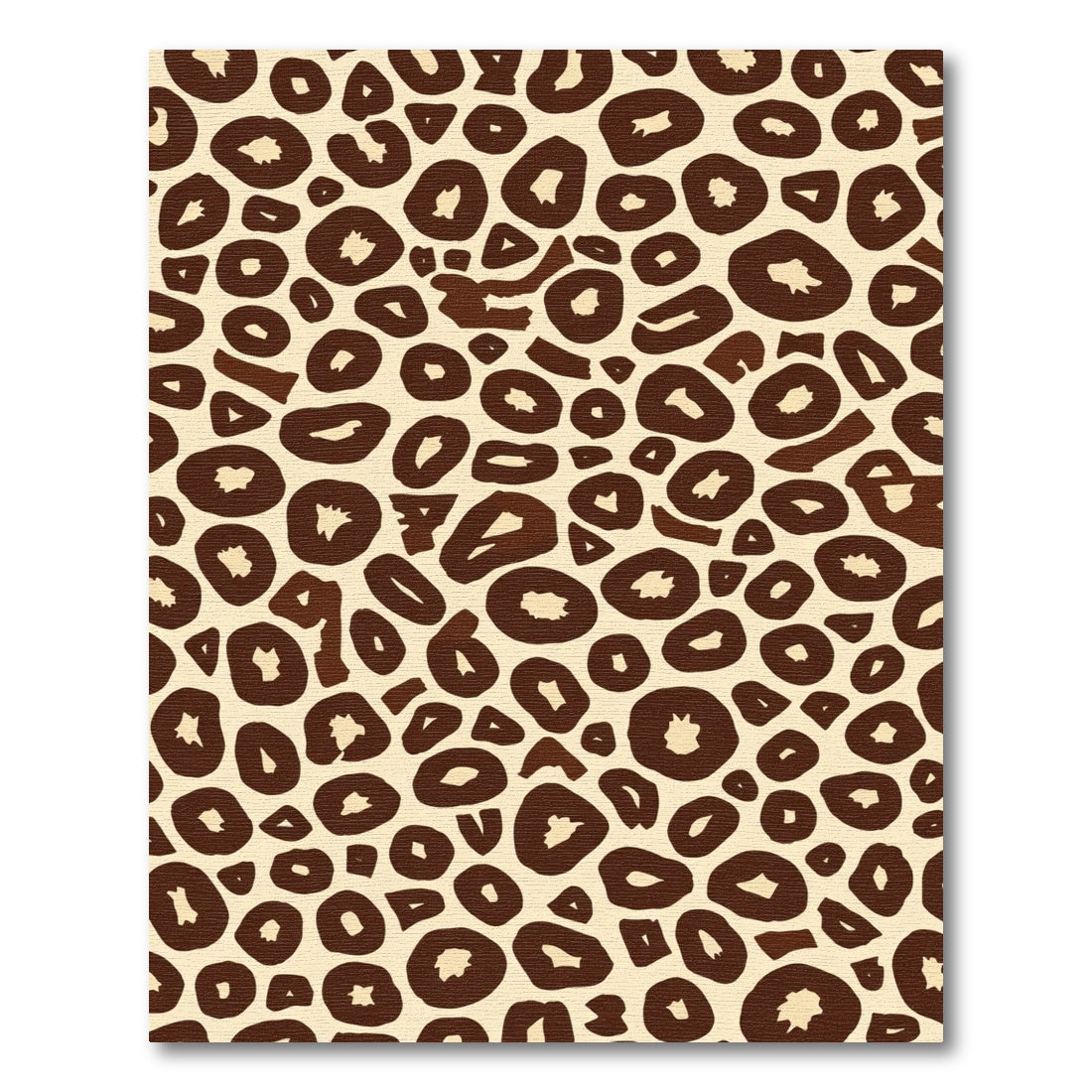 Brown Leopard Spots Texture Rug