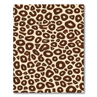 Brown Leopard Spots Texture Rug