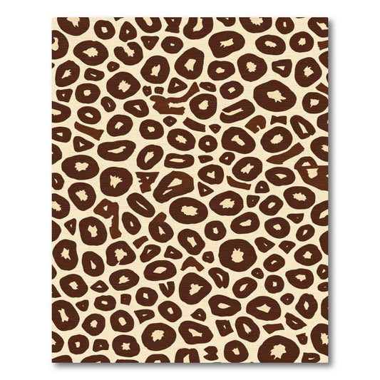 Brown Leopard Spots Texture Rug